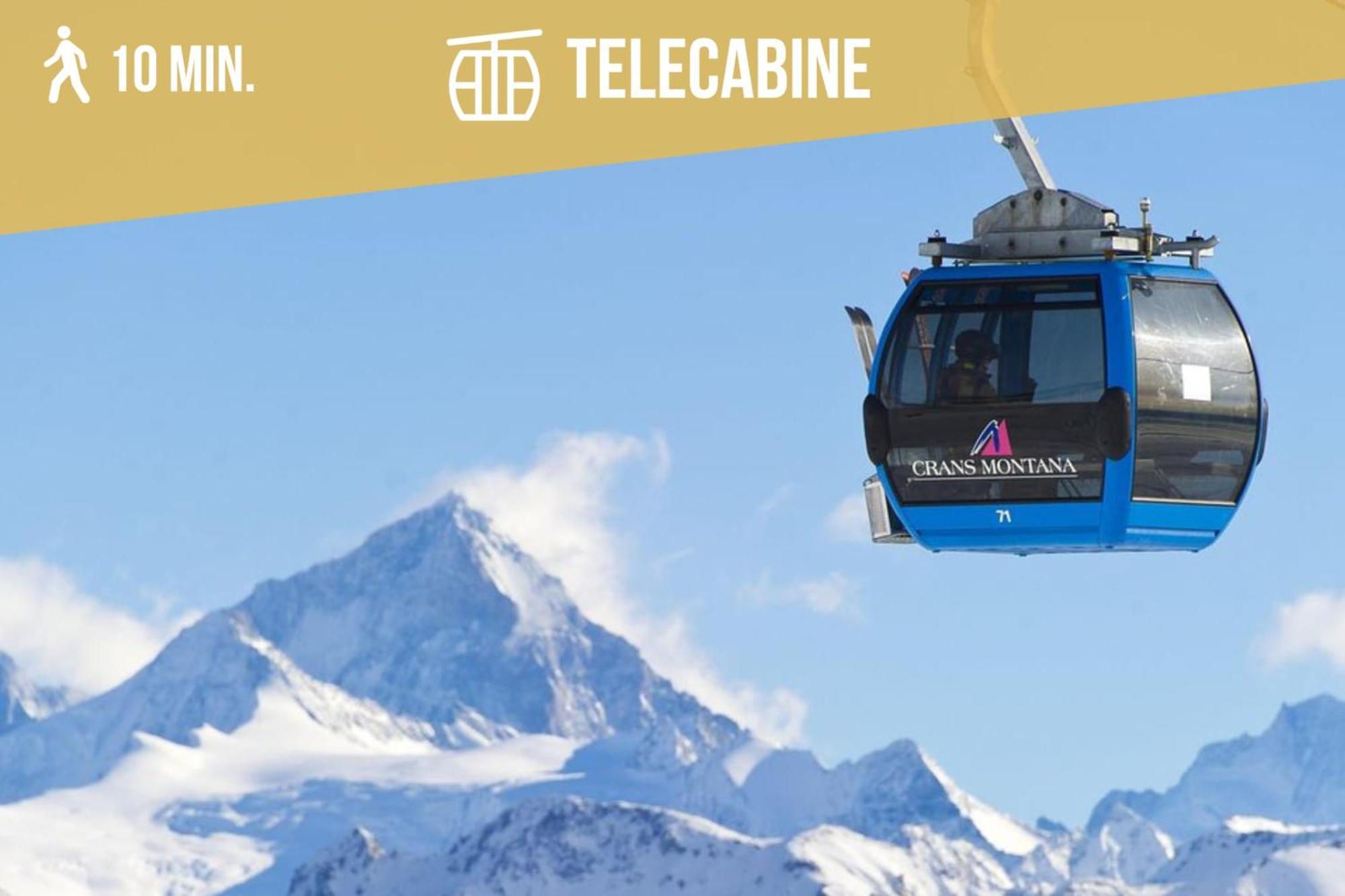 Plein Ciel I Balcony I Close To Cable Cars I Car Park Crans-Montana Exteriör bild