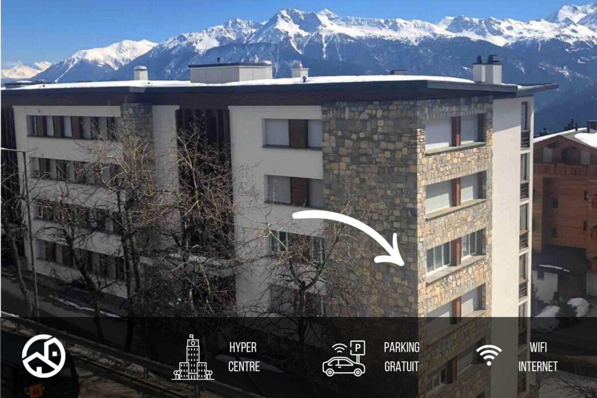 Plein Ciel I Balcony I Close To Cable Cars I Car Park Crans-Montana Exteriör bild